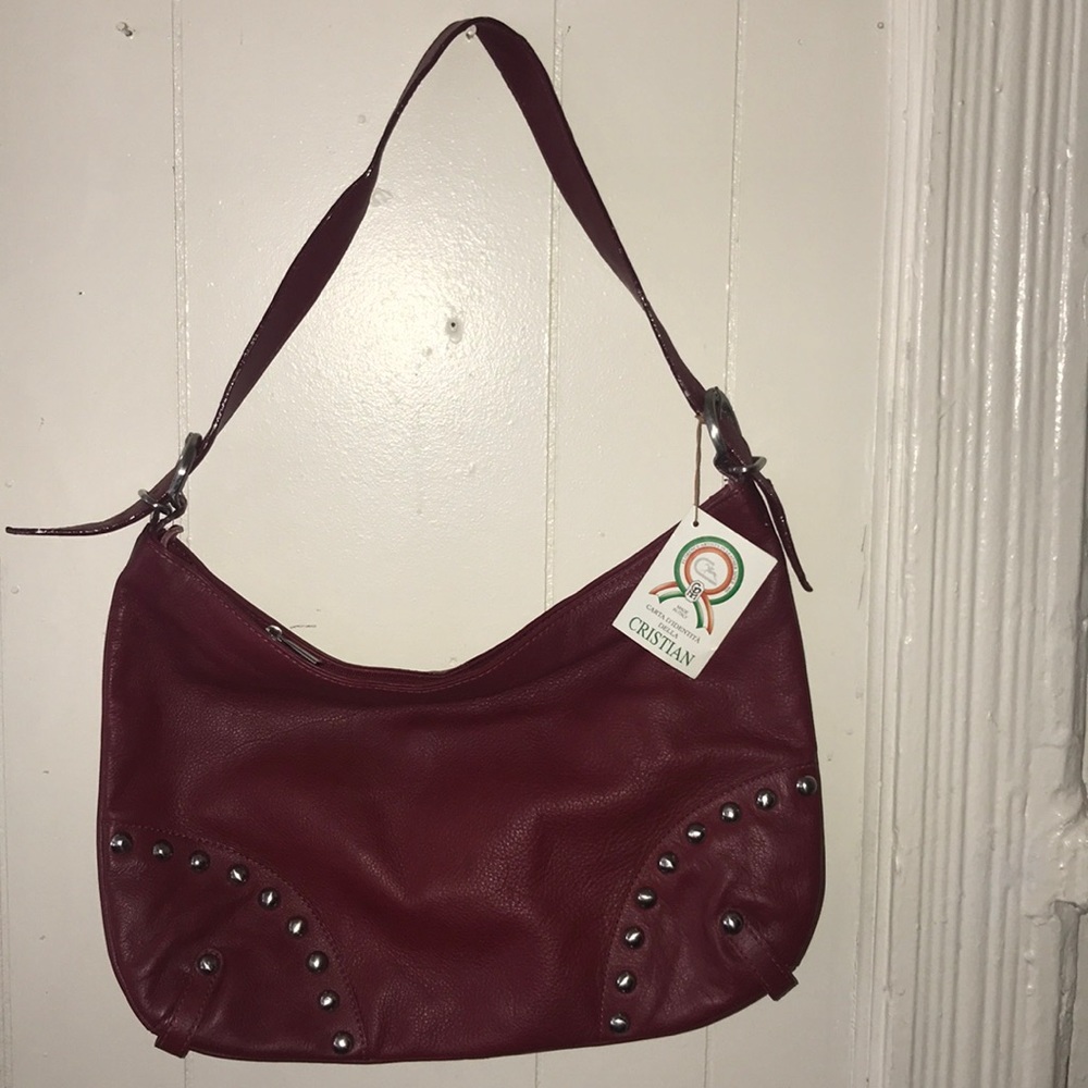 Cristian new red leather bag.
